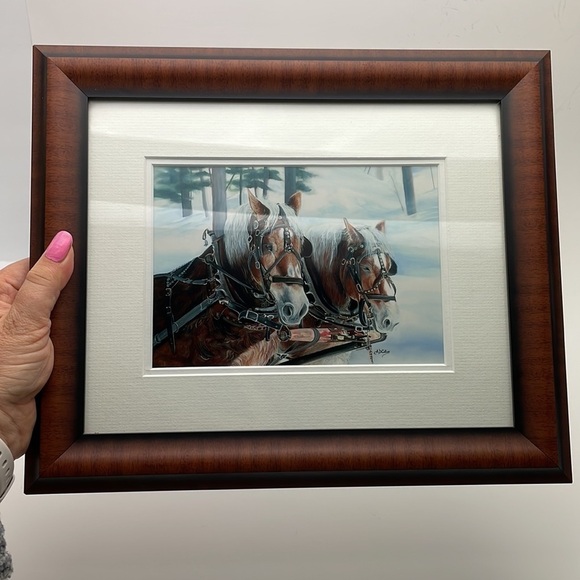 Framed Horse Print by a Canadian Artist - Picture 7 of 10